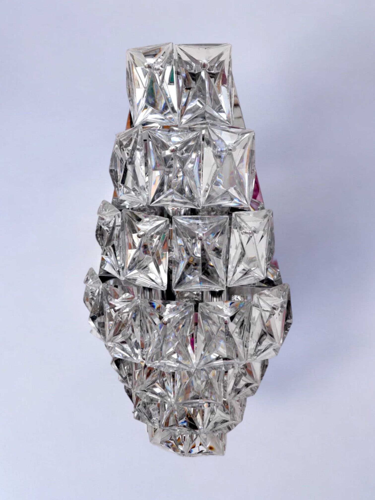 Kinkeldey 7-Tier Wall Sconce, Germany, 1970