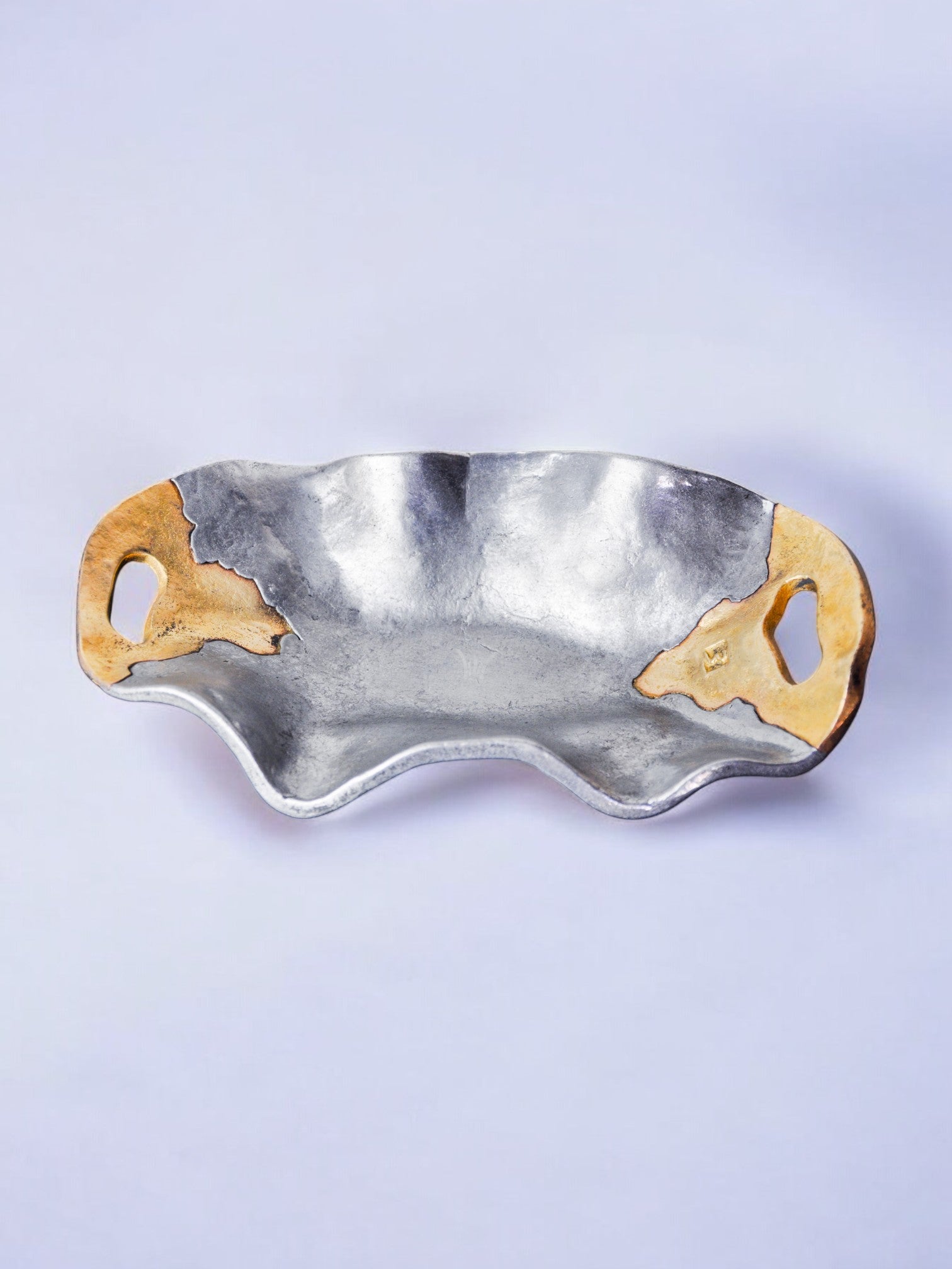 Brutalist pocket tray by Arte3, Spain, 1980