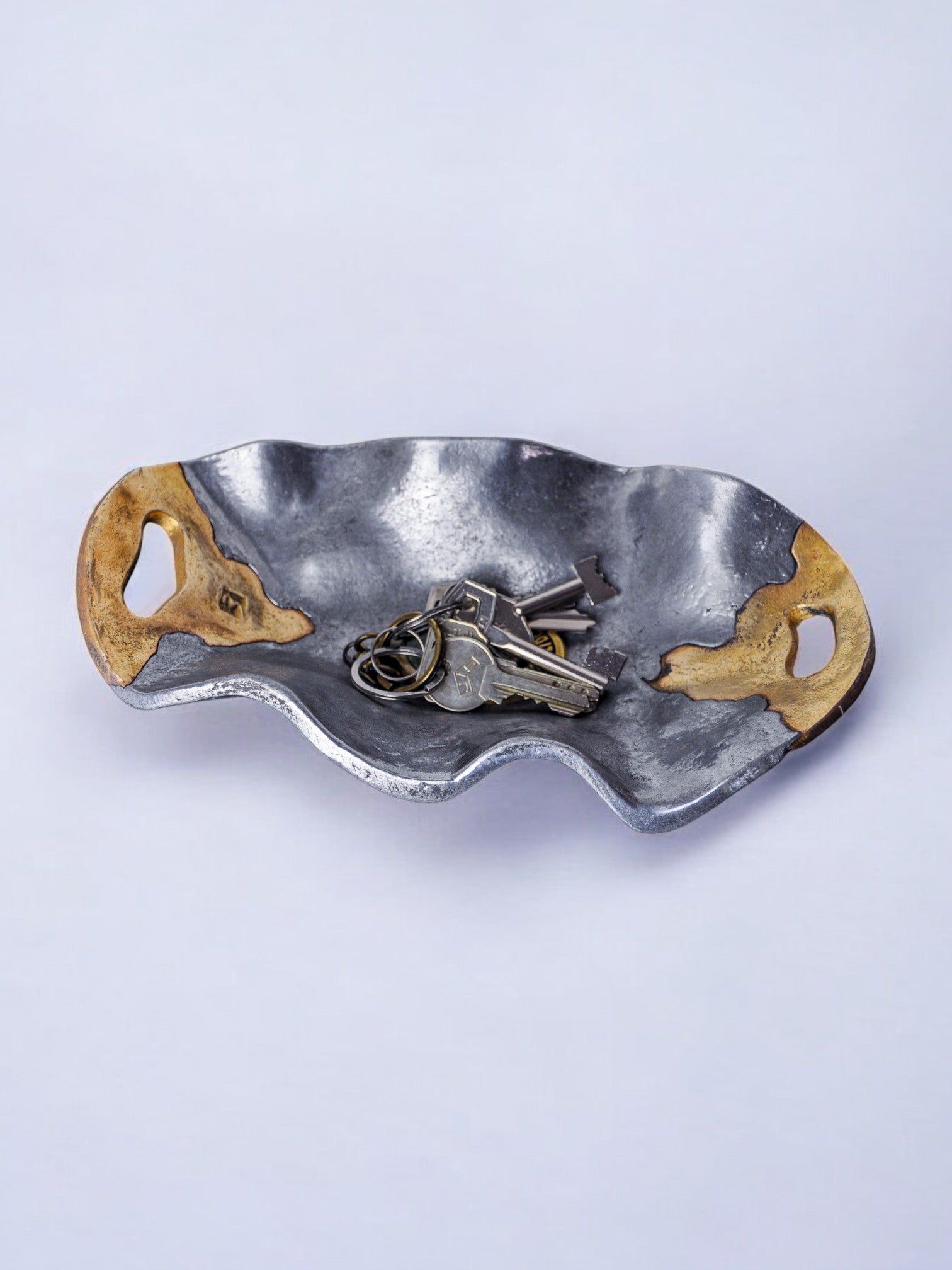 Brutalist pocket tray by Arte3, Spain, 1980
