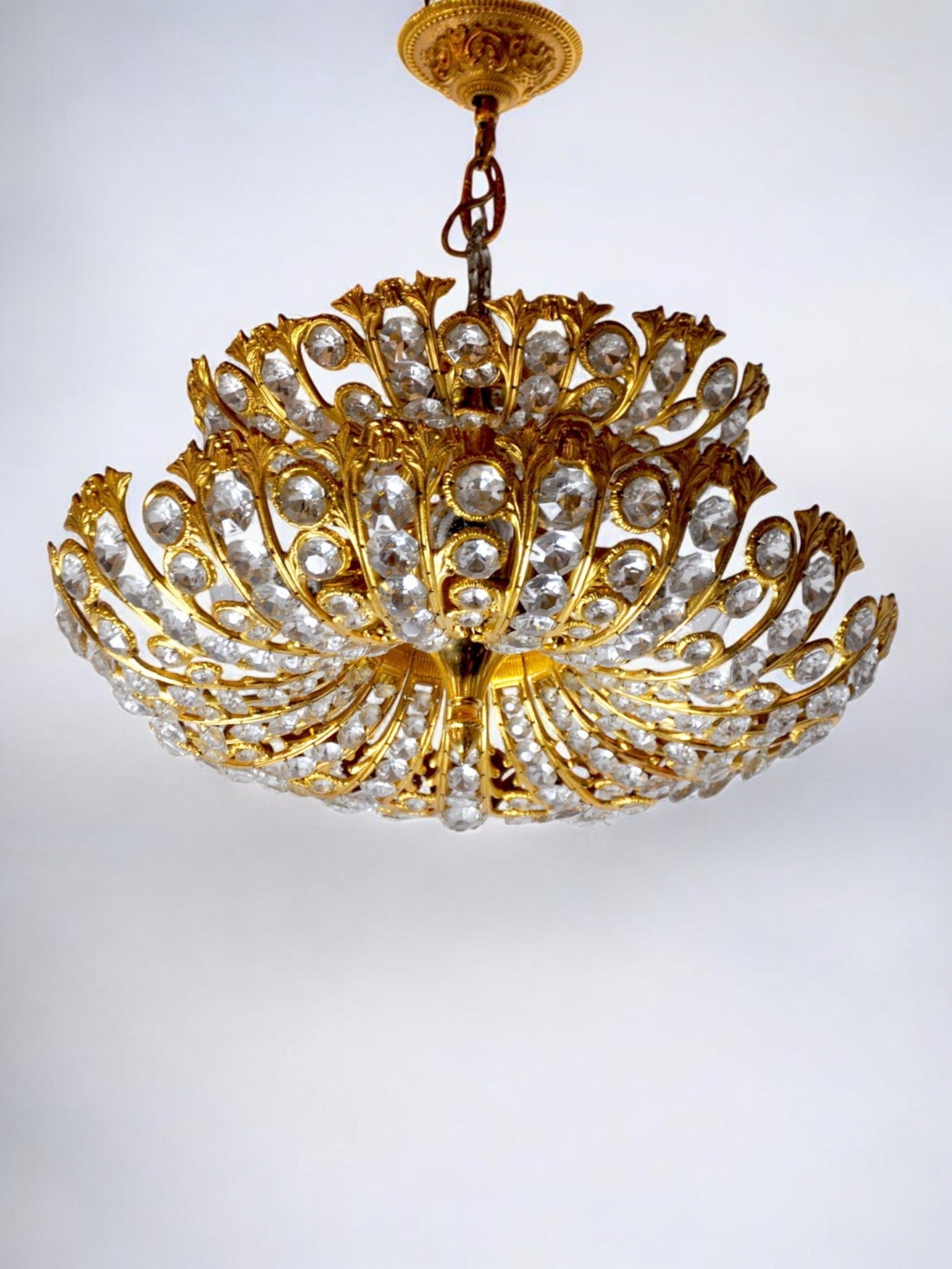 Ernest Palm Chandelier for Palwa, 1960s, Spain