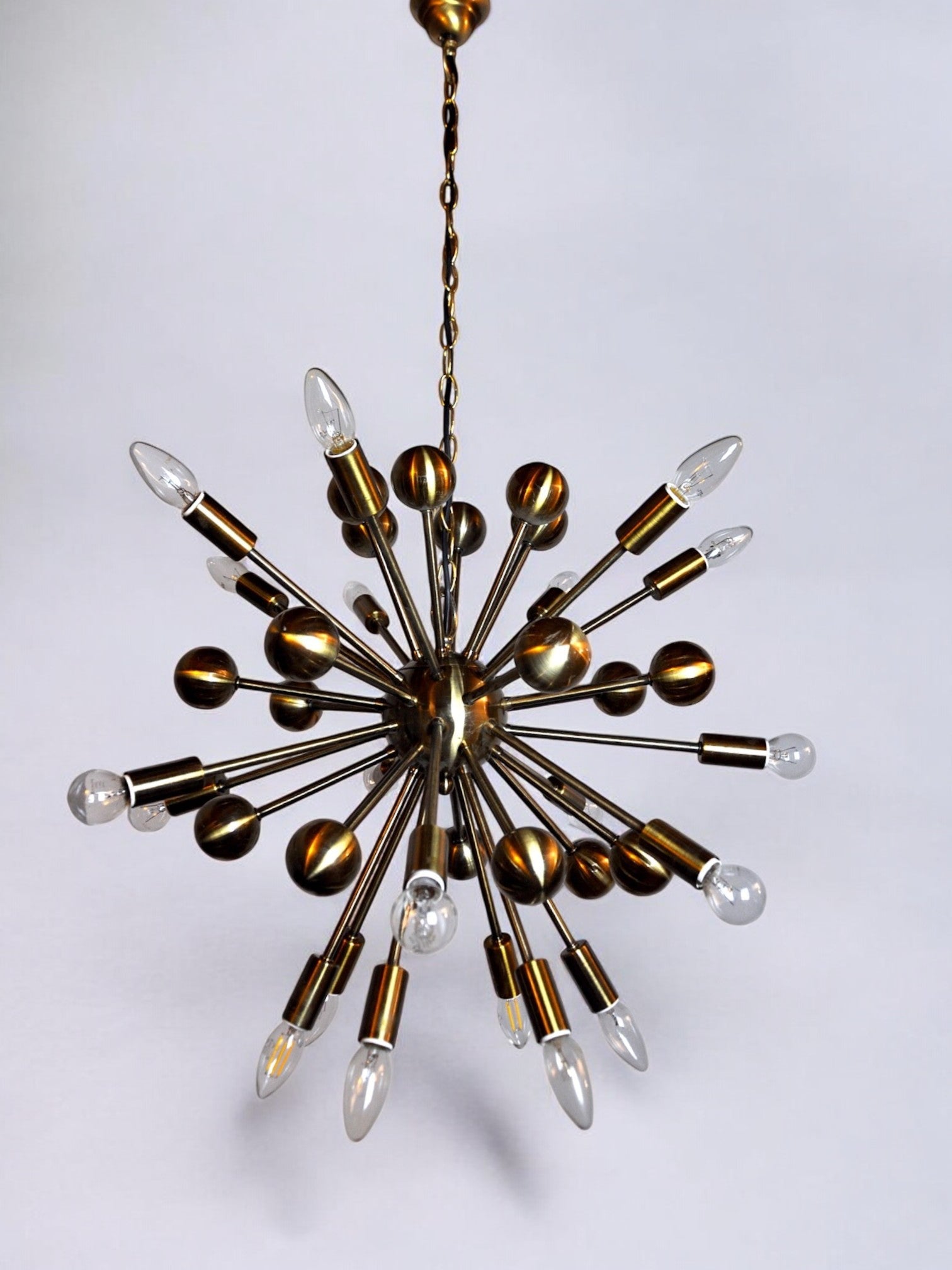 Sputnik chandelier, space-age, 1990