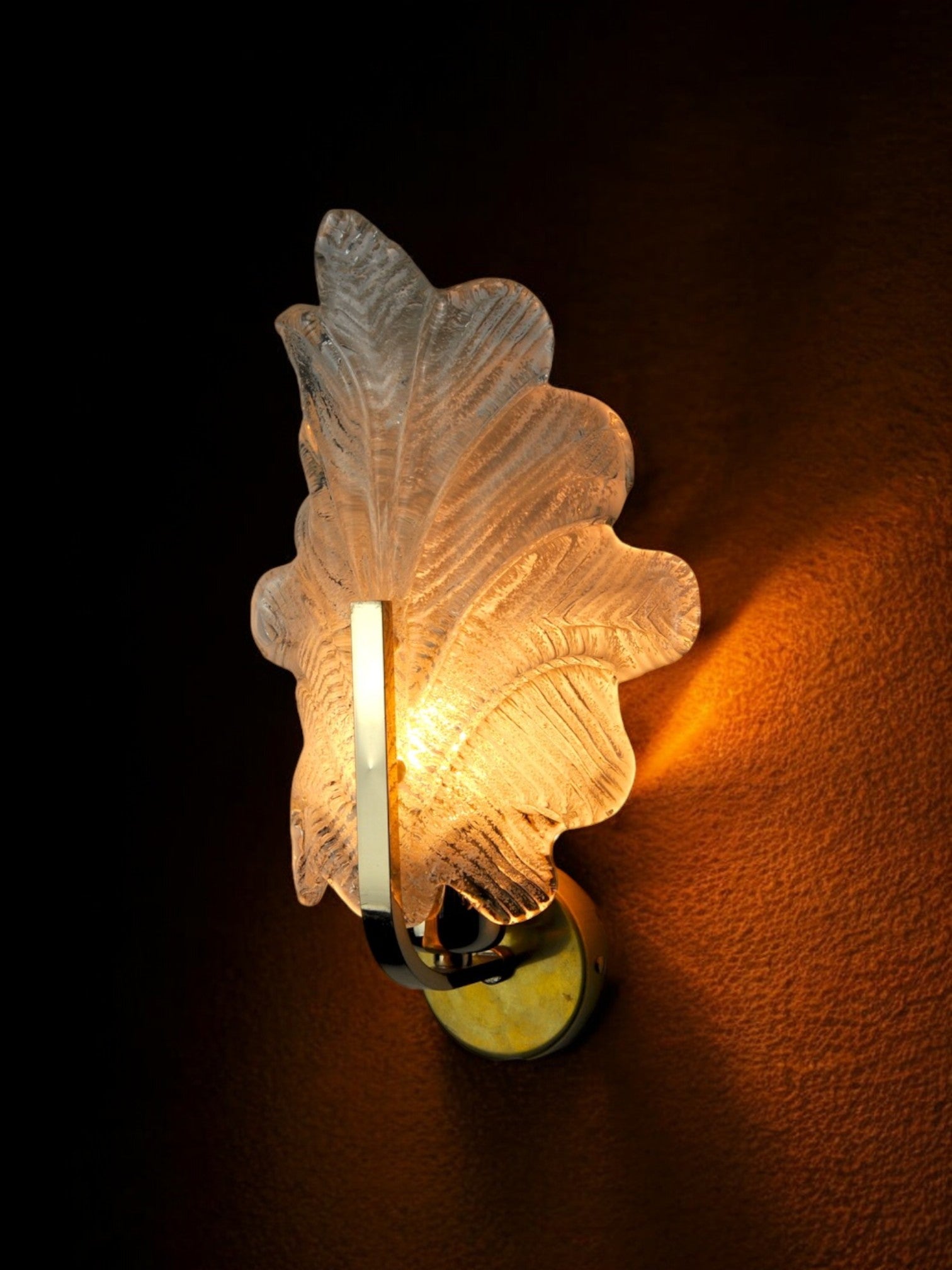 Carl Fagerlund sconce, frosted murano glass, Austria 1970