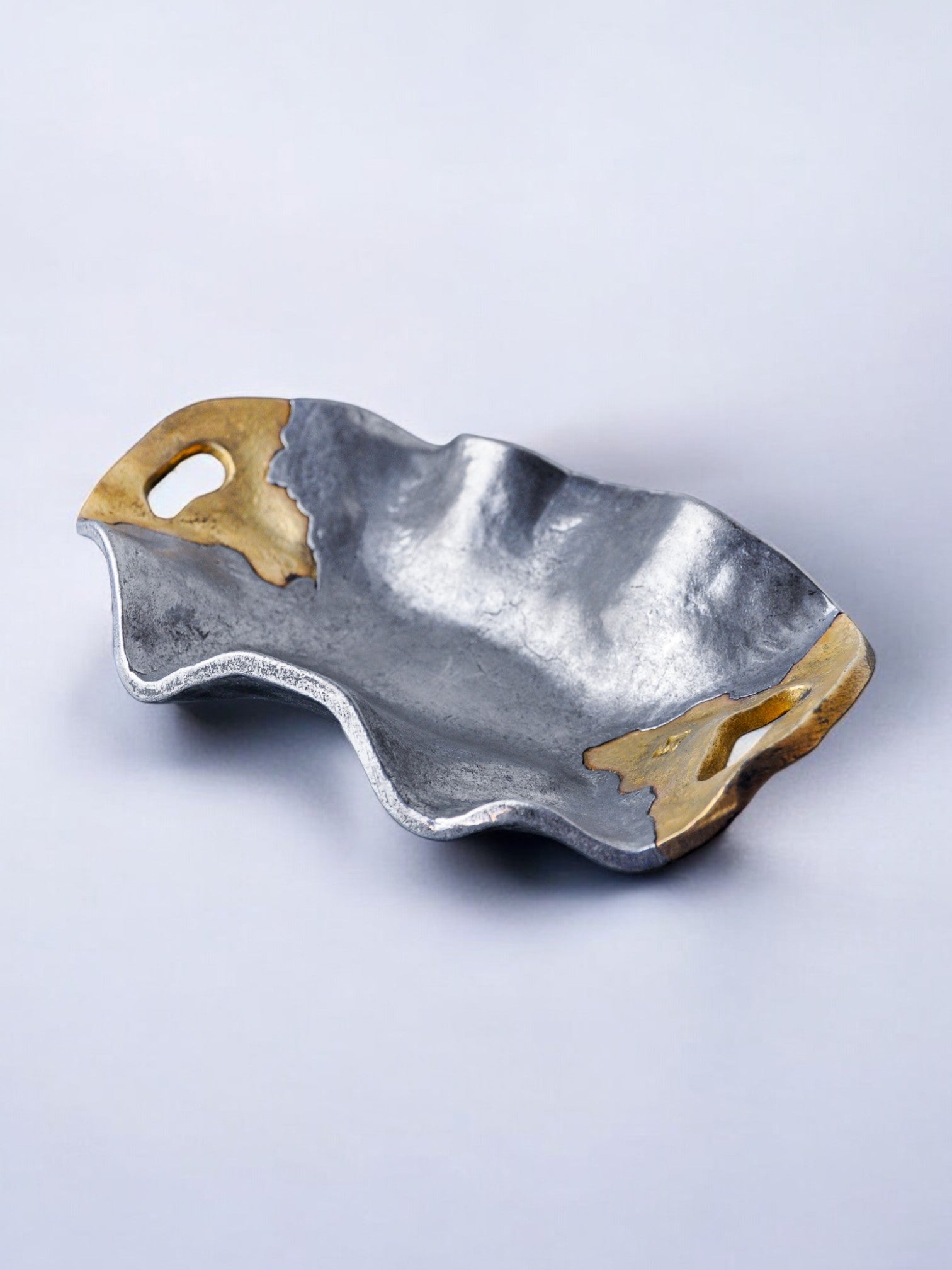 Brutalist pocket tray by Arte3, Spain, 1980