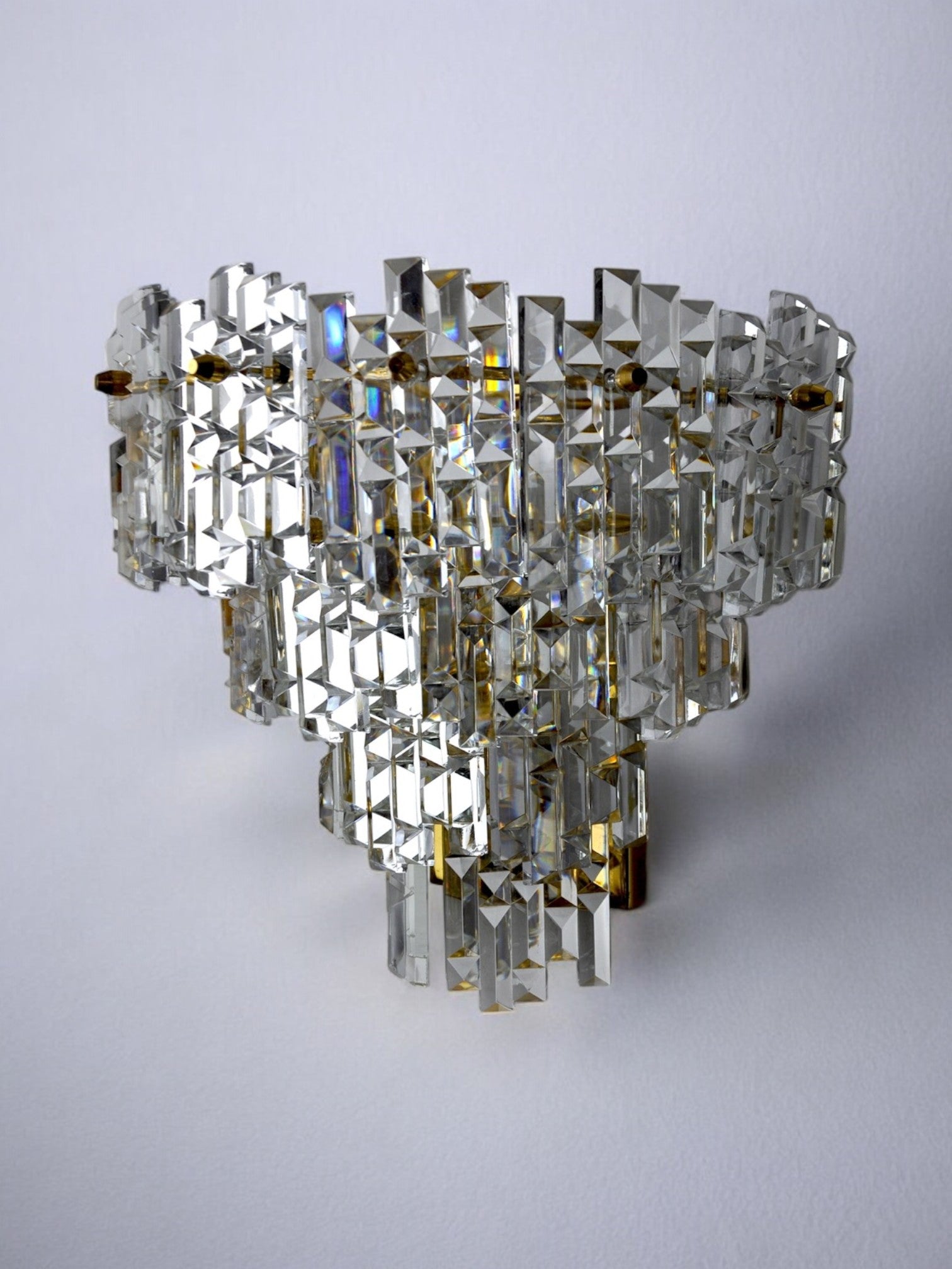 Wall lamp Kinkeldey 3 levels Germany 1970