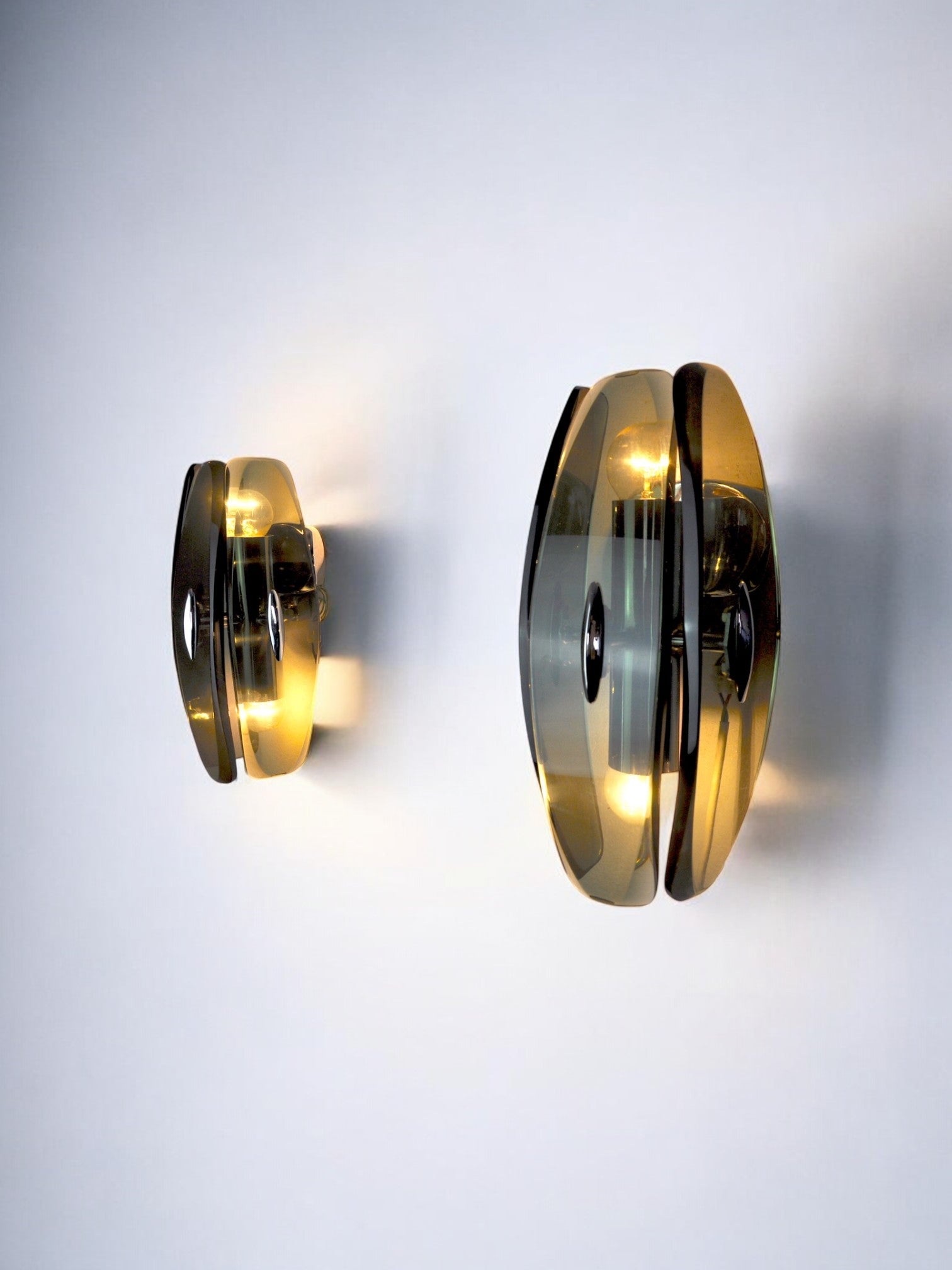 Pair of Veca sconces in bakelite Italy 1970