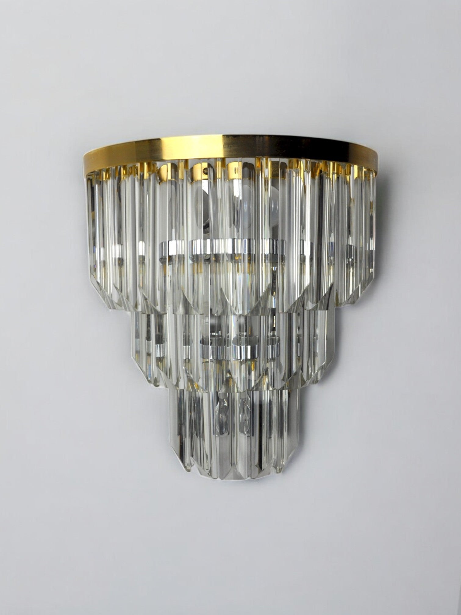 Italian Hollywood Regency Wall Light from Venini, 1970