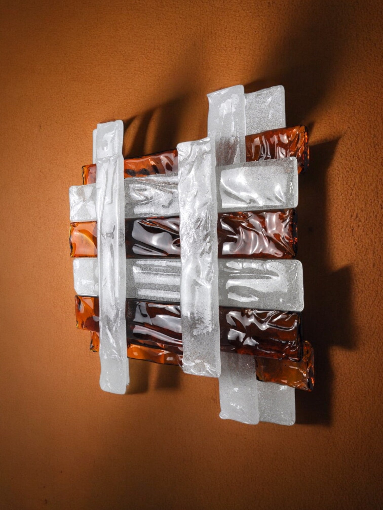 Poliarte wall lamp by Albano Poli, 1970, Murano Italy