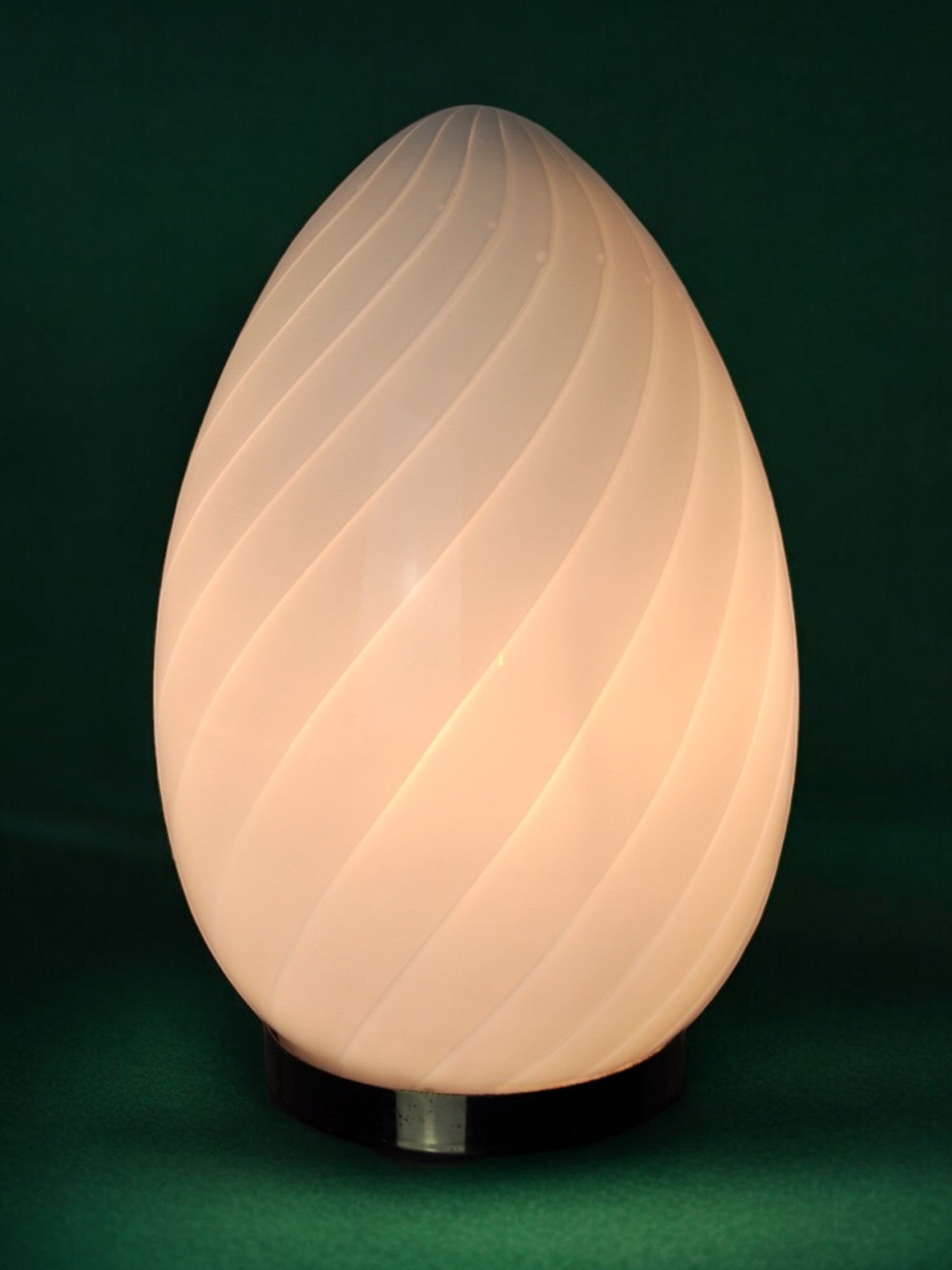 Murano Blown Glass Egg Lamp, Italy, 1970