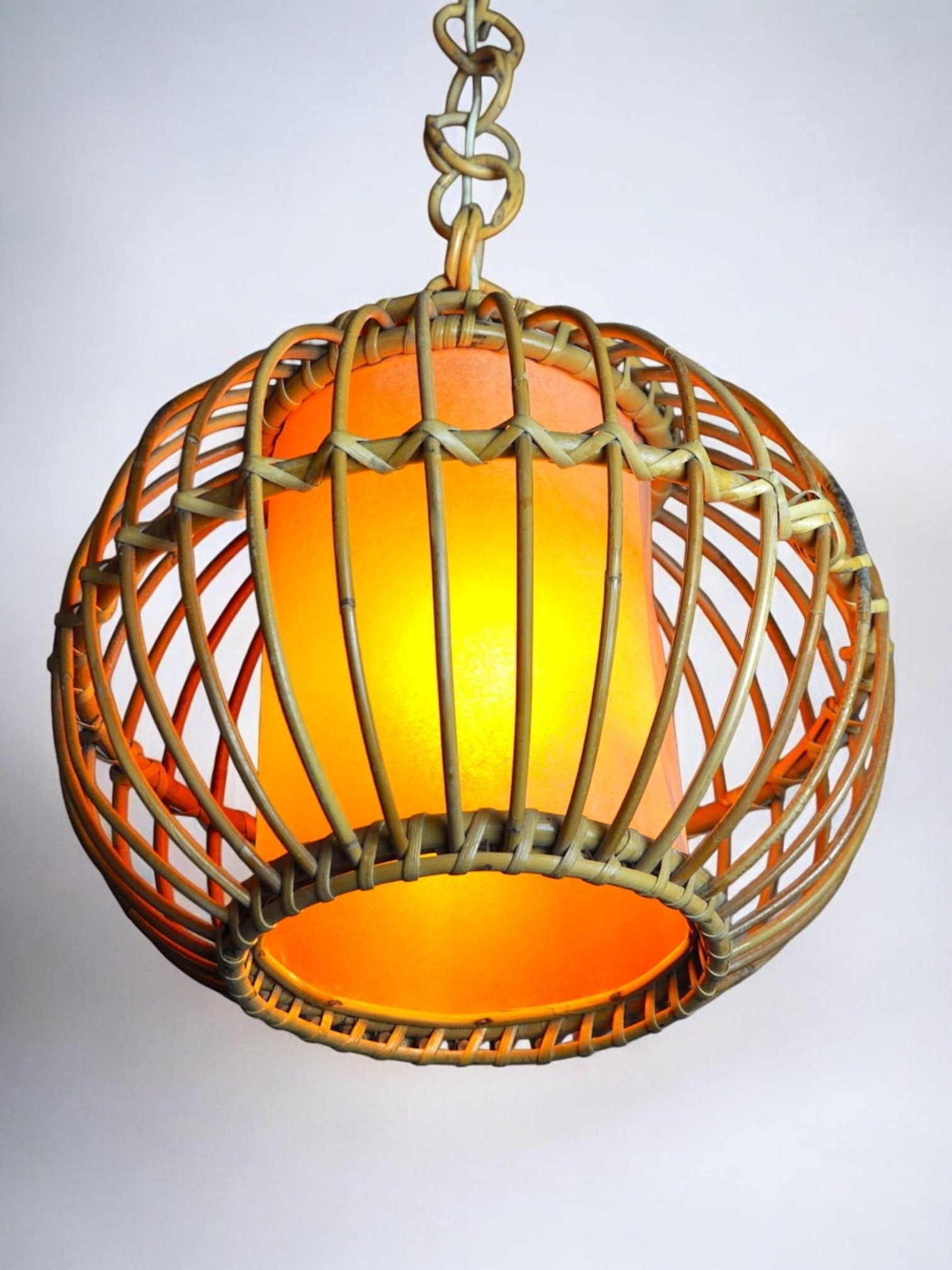 Rattan suspension, France, 1960