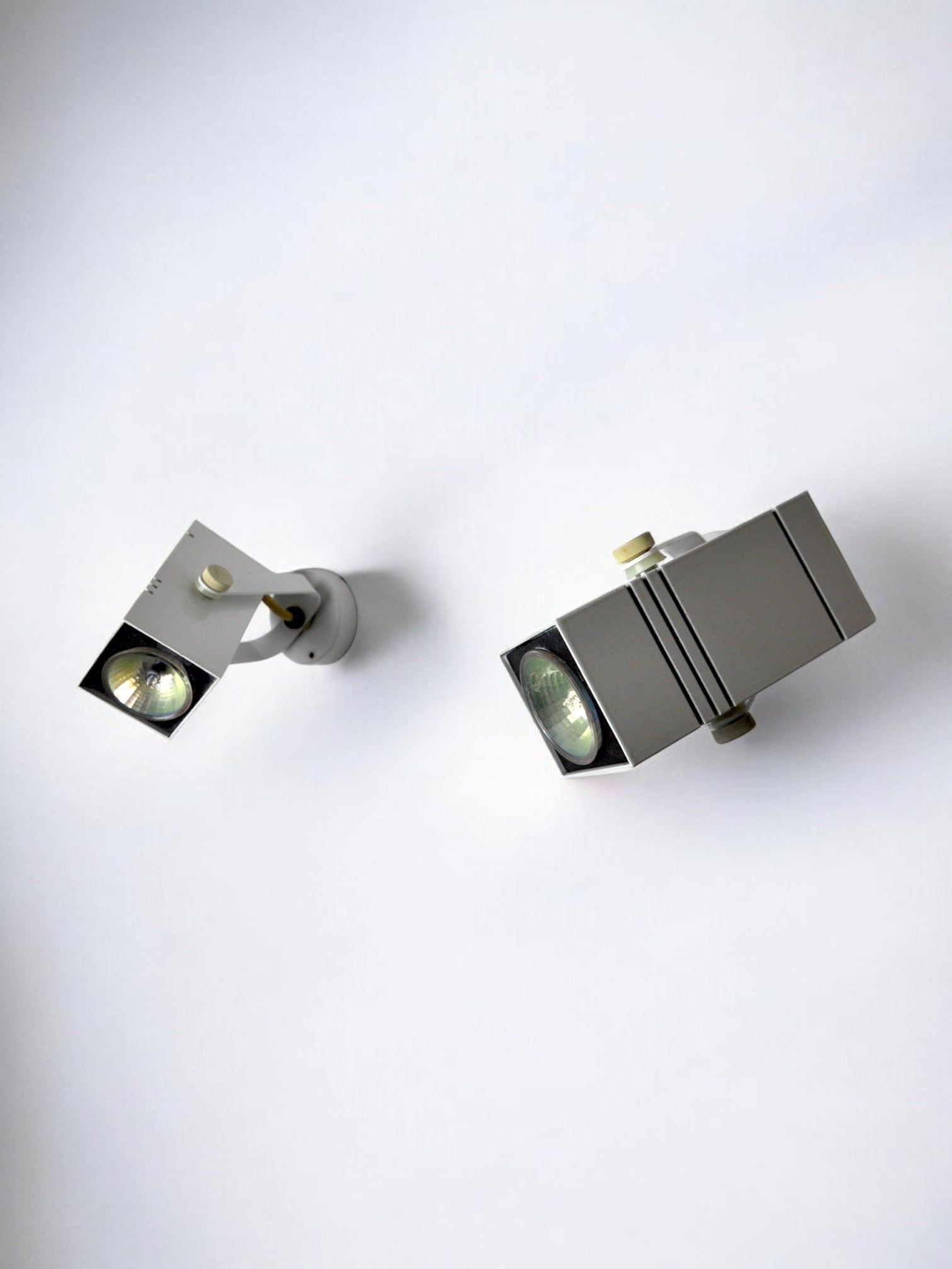 Pair of adjustable Fase wall lamps, Spain, 1980