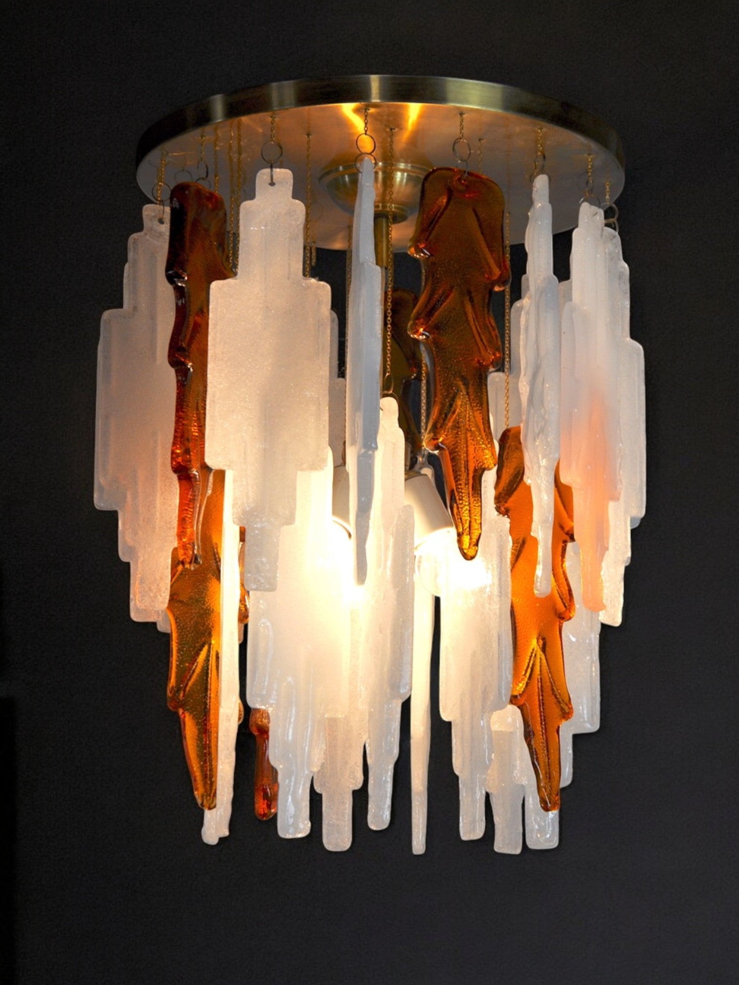 Poliarte Cascade Chandelier by Albano Poli, 1970s, Italy