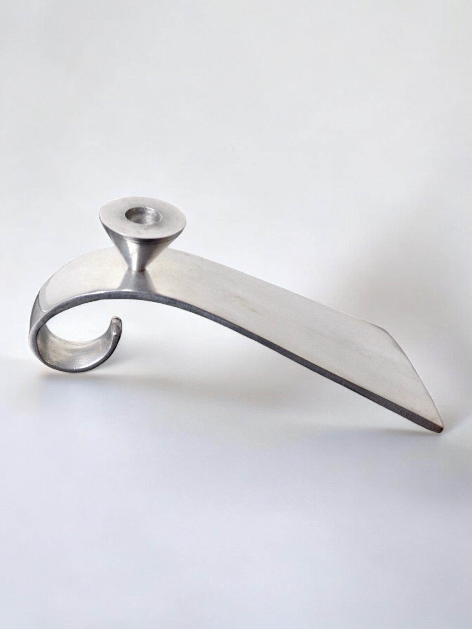 Comma candlestick by matthew hilton, england, 1980