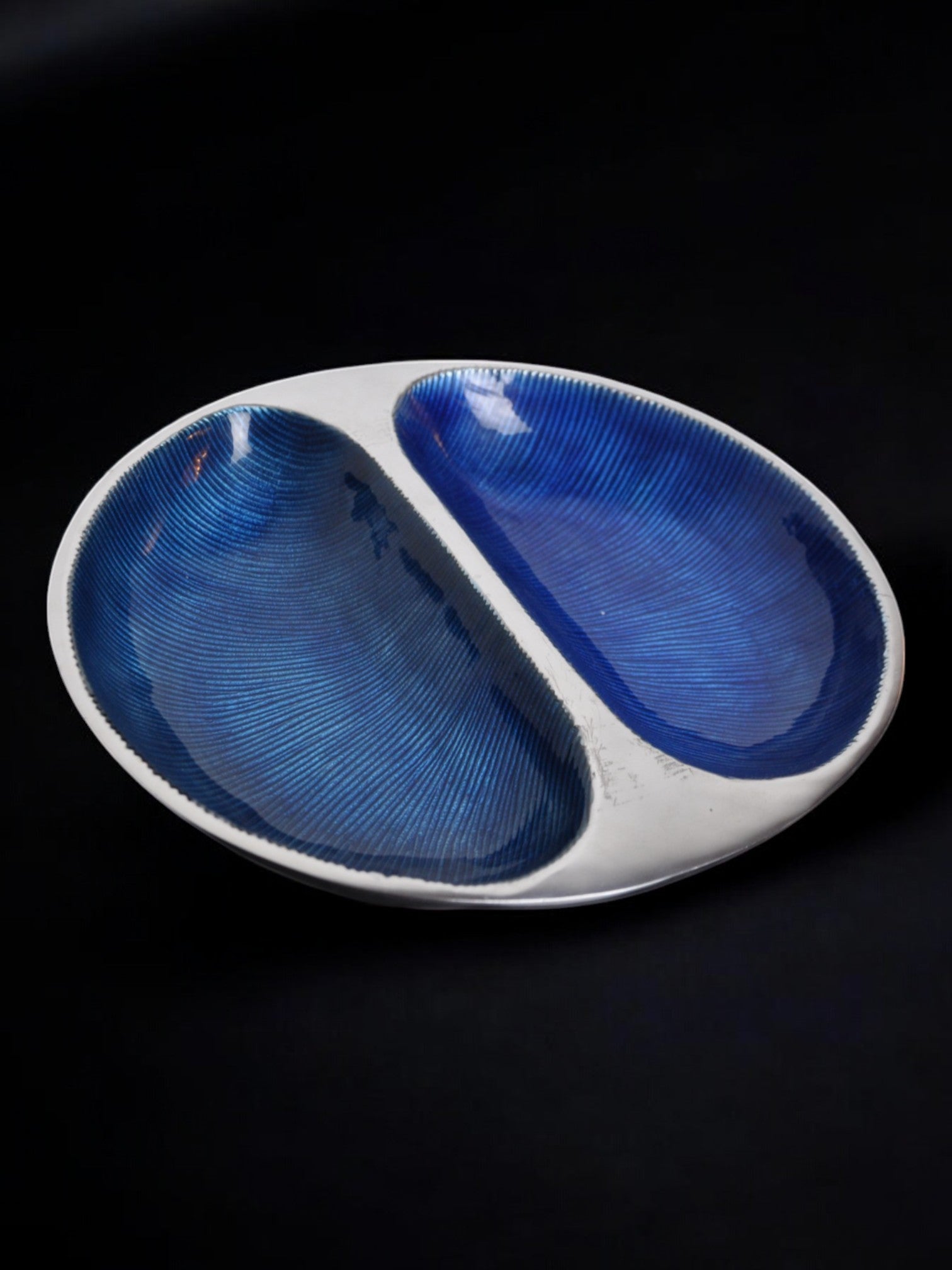 Enamelled brutalist centerpiece by david marshall, 1980, spain