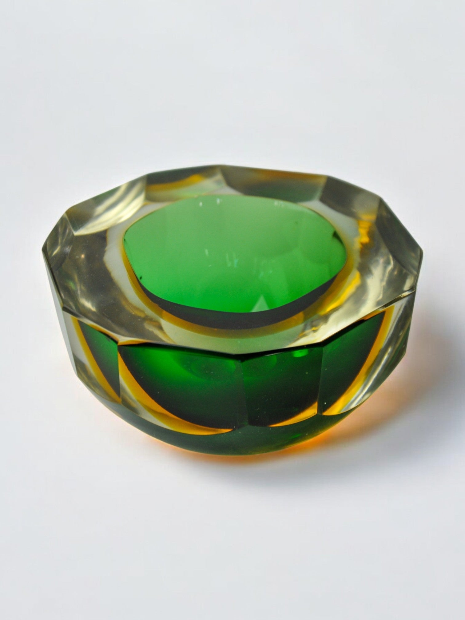 Sommerso empty pocket by Seguso, Murano glass, Italy, 1970