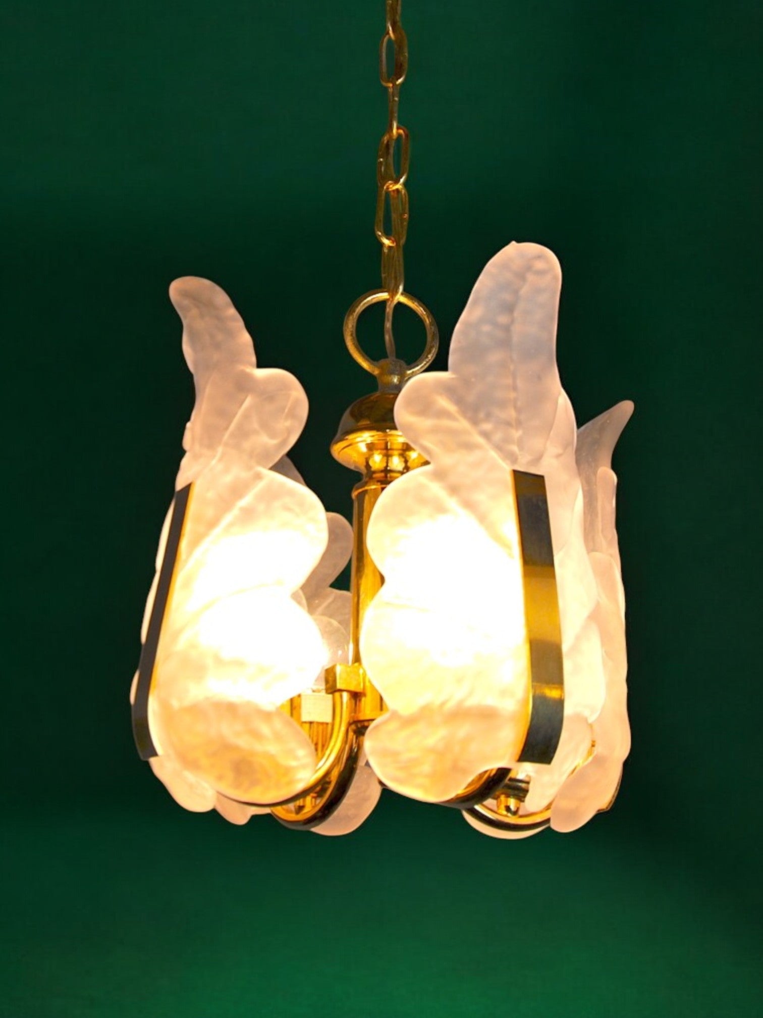 Leaf chandelier by Carl Fagerlund, Murano glass, Germany, 1970