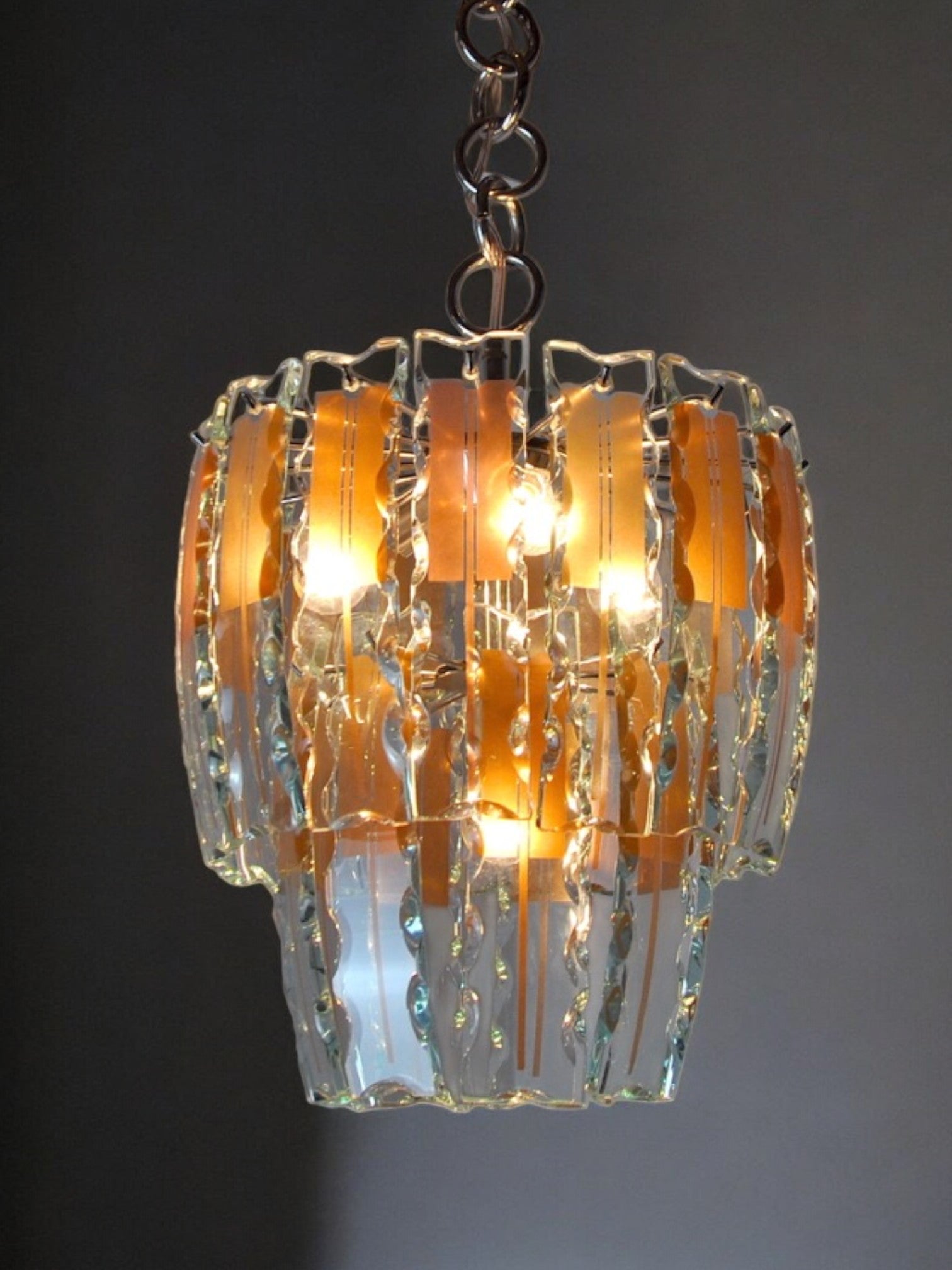 Veca chandelier, Murano glass, Italy 1970