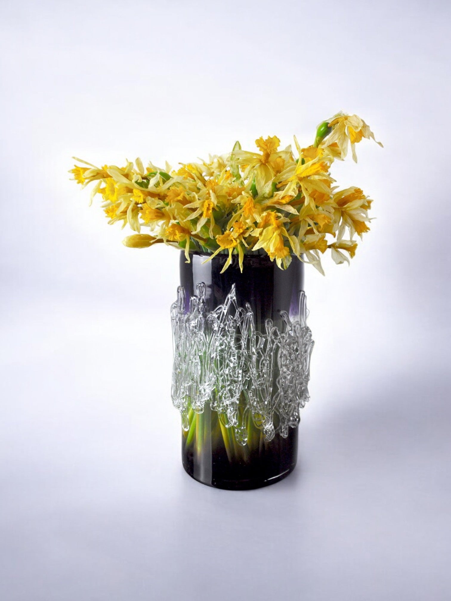 Purple seguso vase in murano glass, italy, 1960