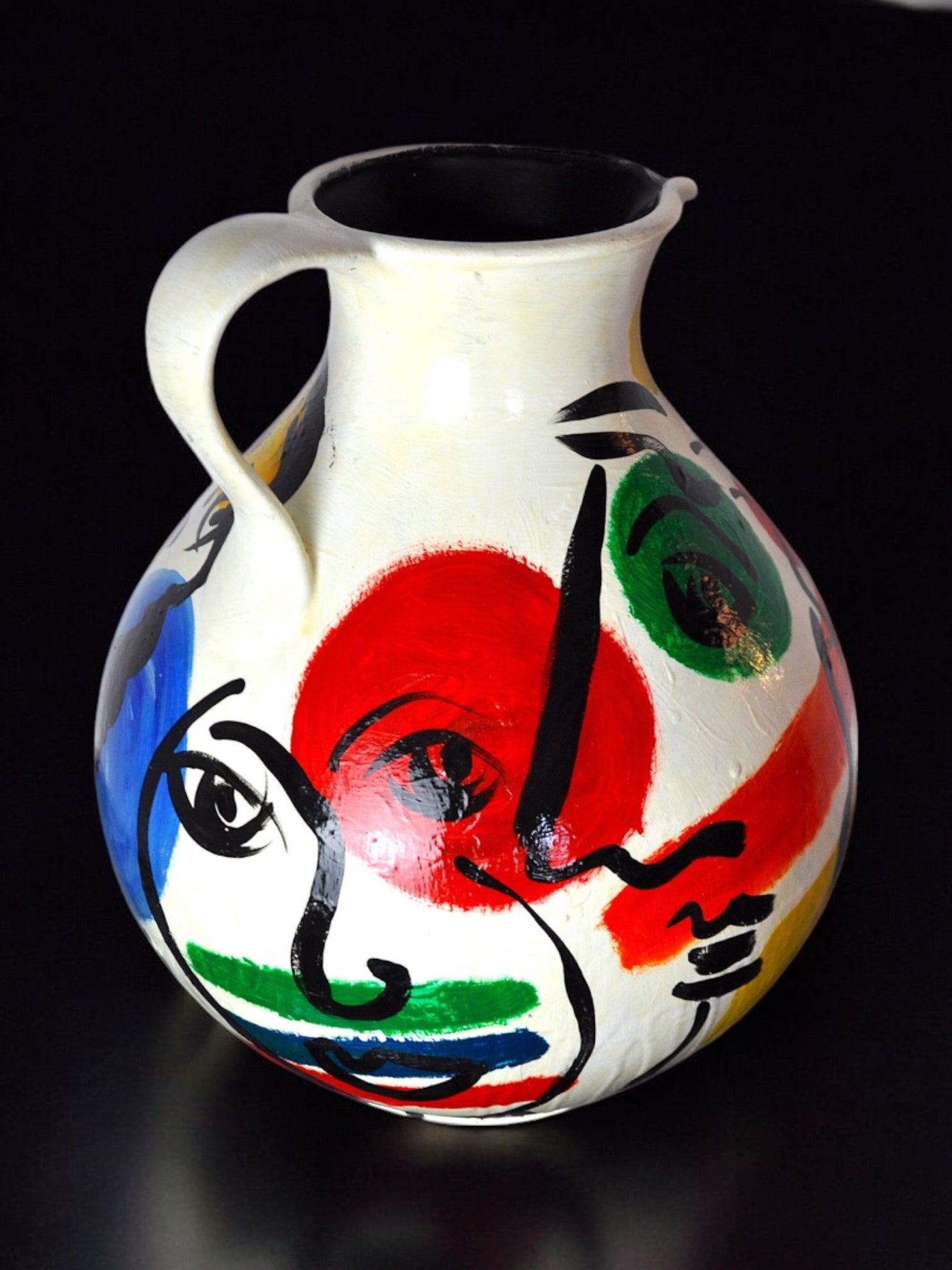 Vase painted by Peter Robert Keil, signed, Germany, 1984