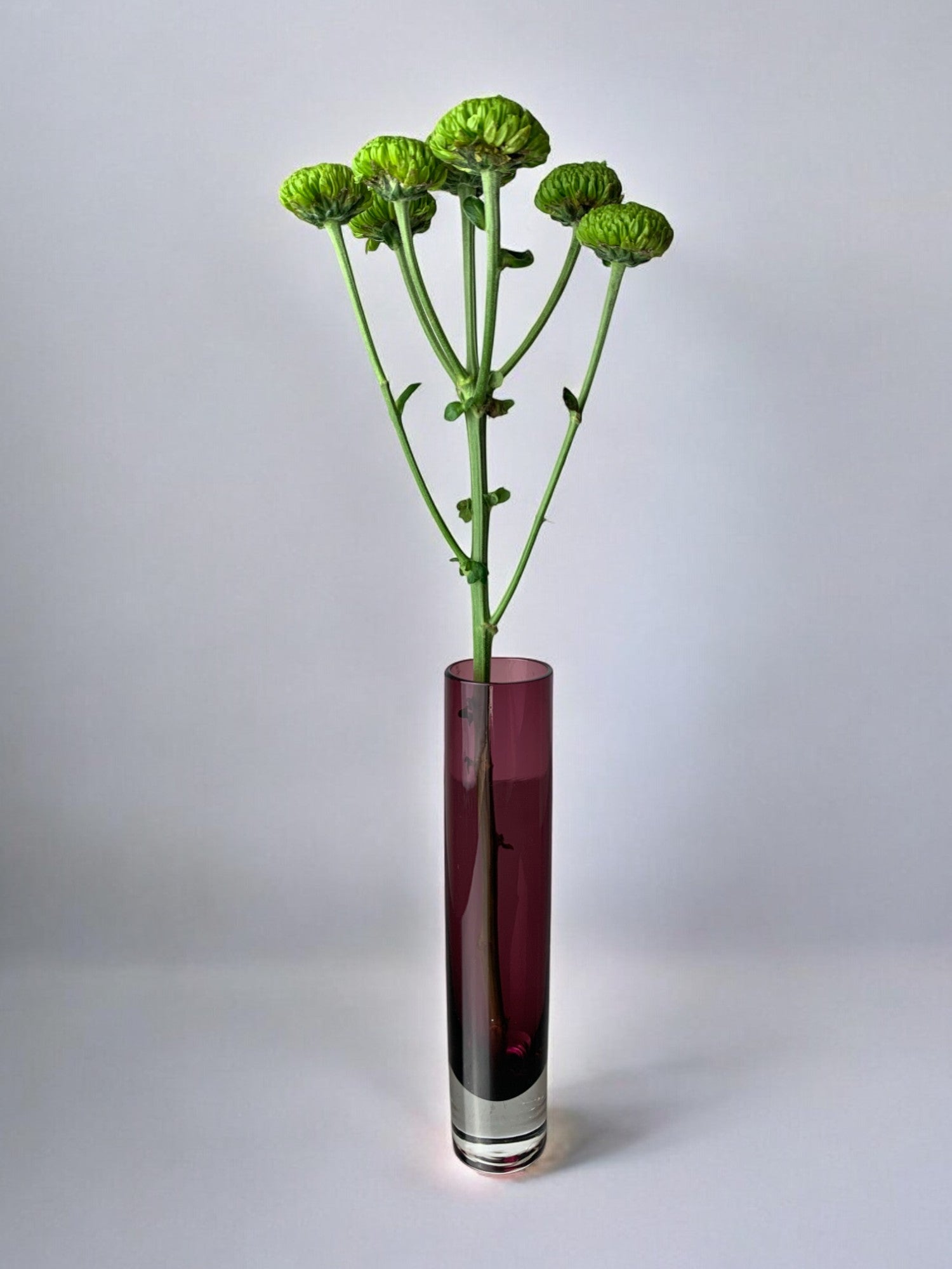 Sommerso Circular Purple Vase by Seguso, Murano, Italy, 1970