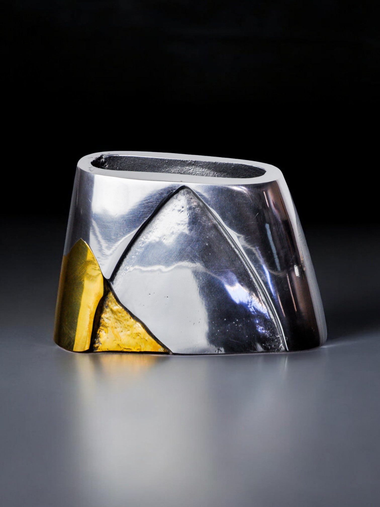 Brutalist pencil holder by Arte3, 1980, Spain