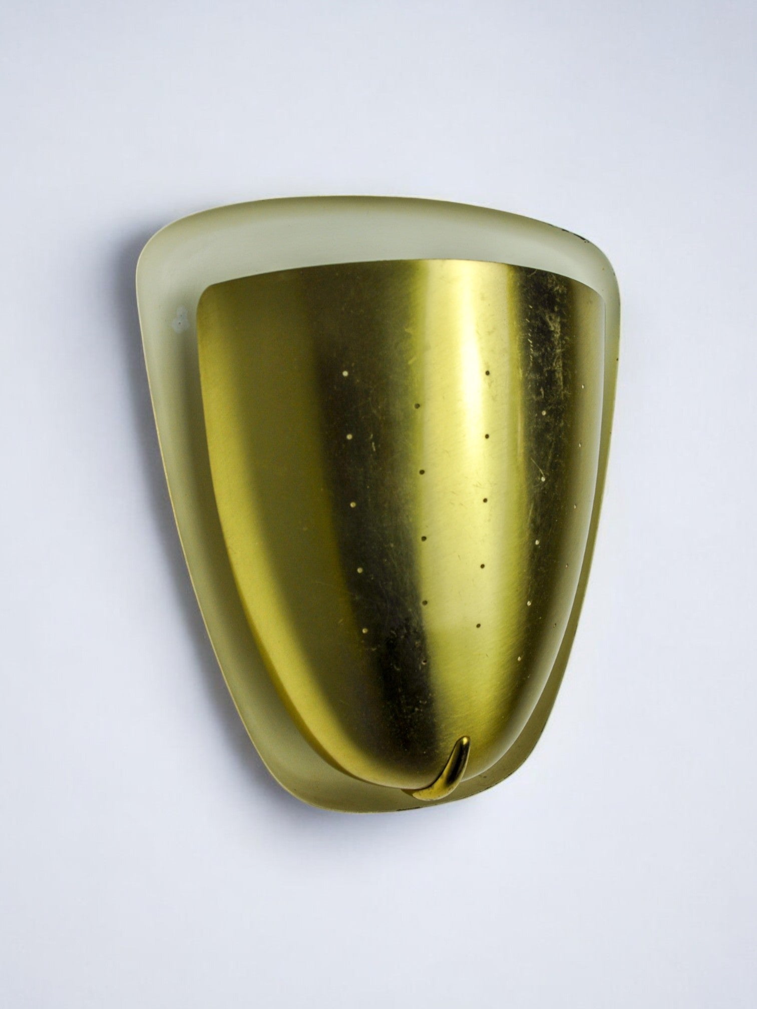 Regency wall lamp in brass, italy, 1970