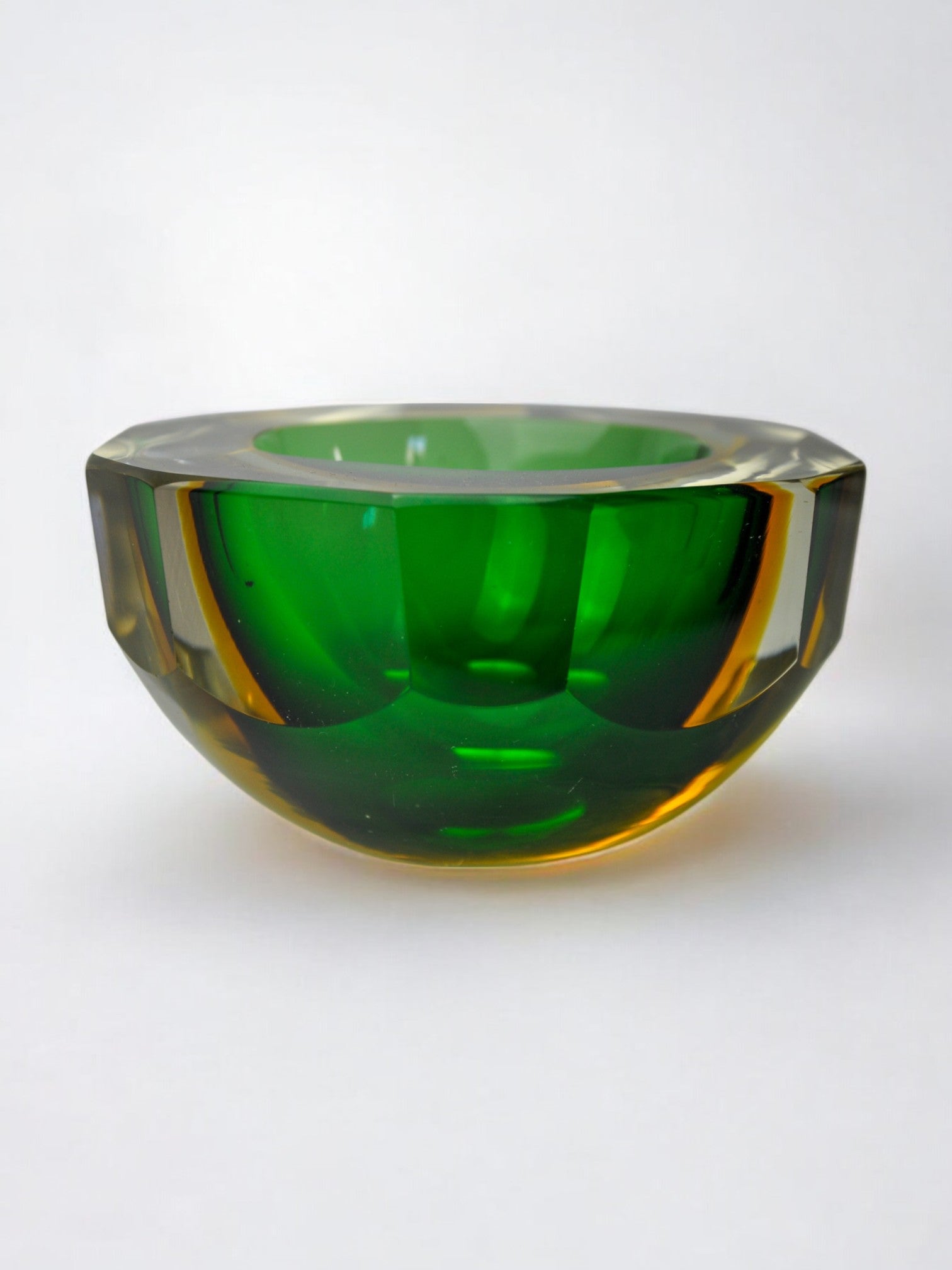 Sommerso empty pocket by Seguso, Murano glass, Italy, 1970