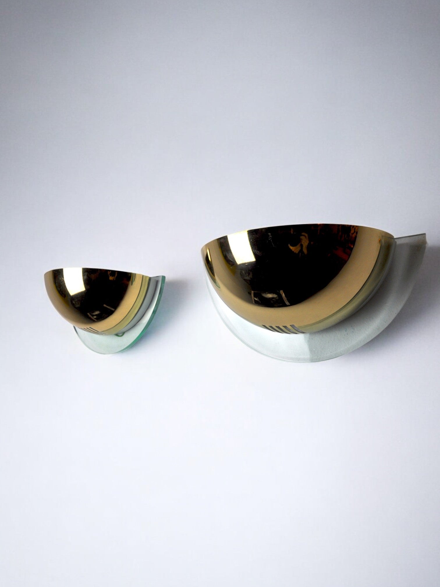 Pair of Regency sconces by GS demi-lunes Germany, 1970