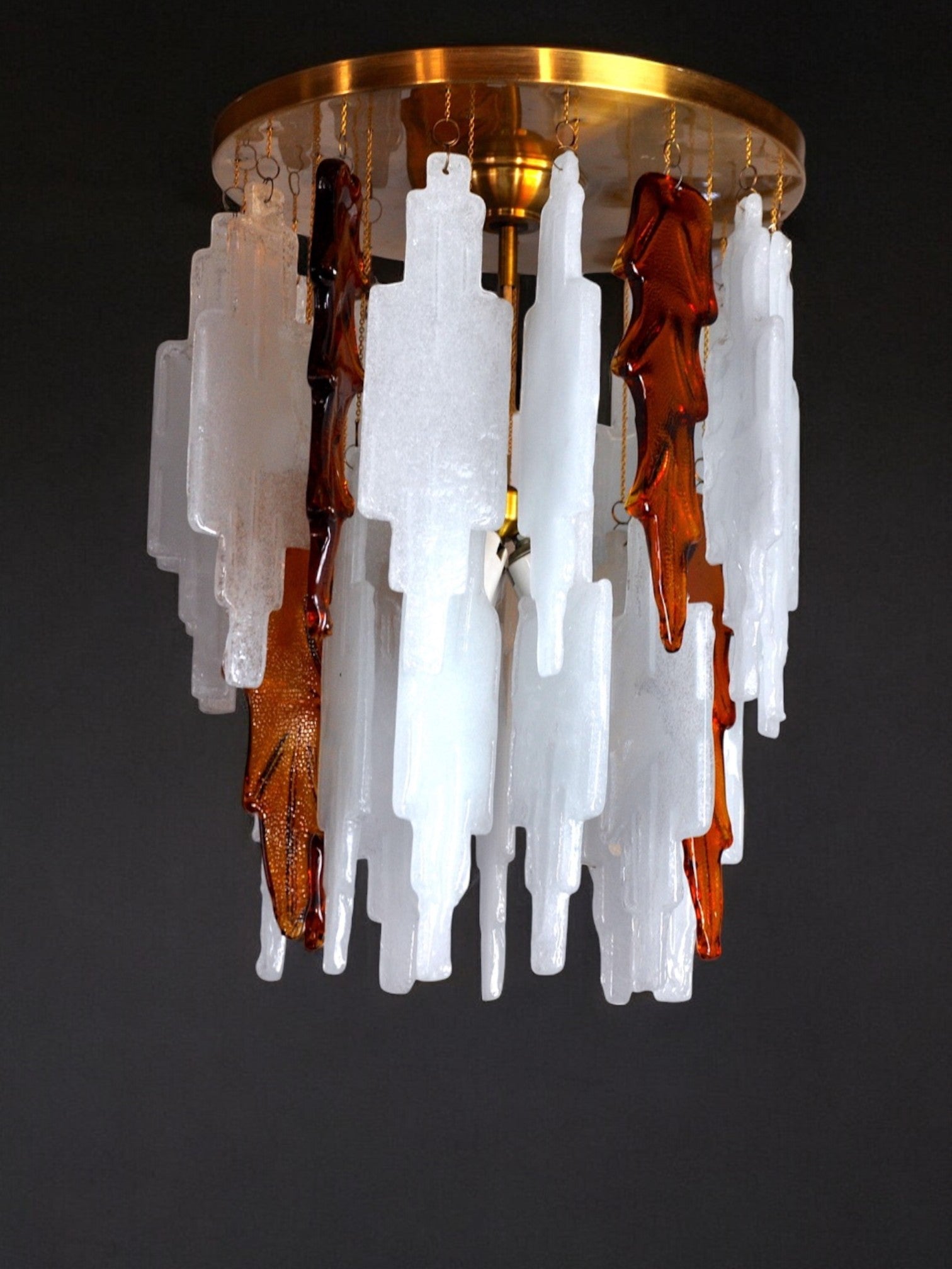 Poliarte Cascade Chandelier by Albano Poli, 1970s, Italy