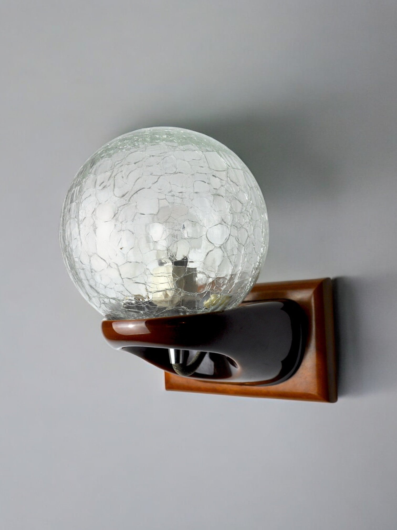 Murano glass space age wall lamp Italy 1980