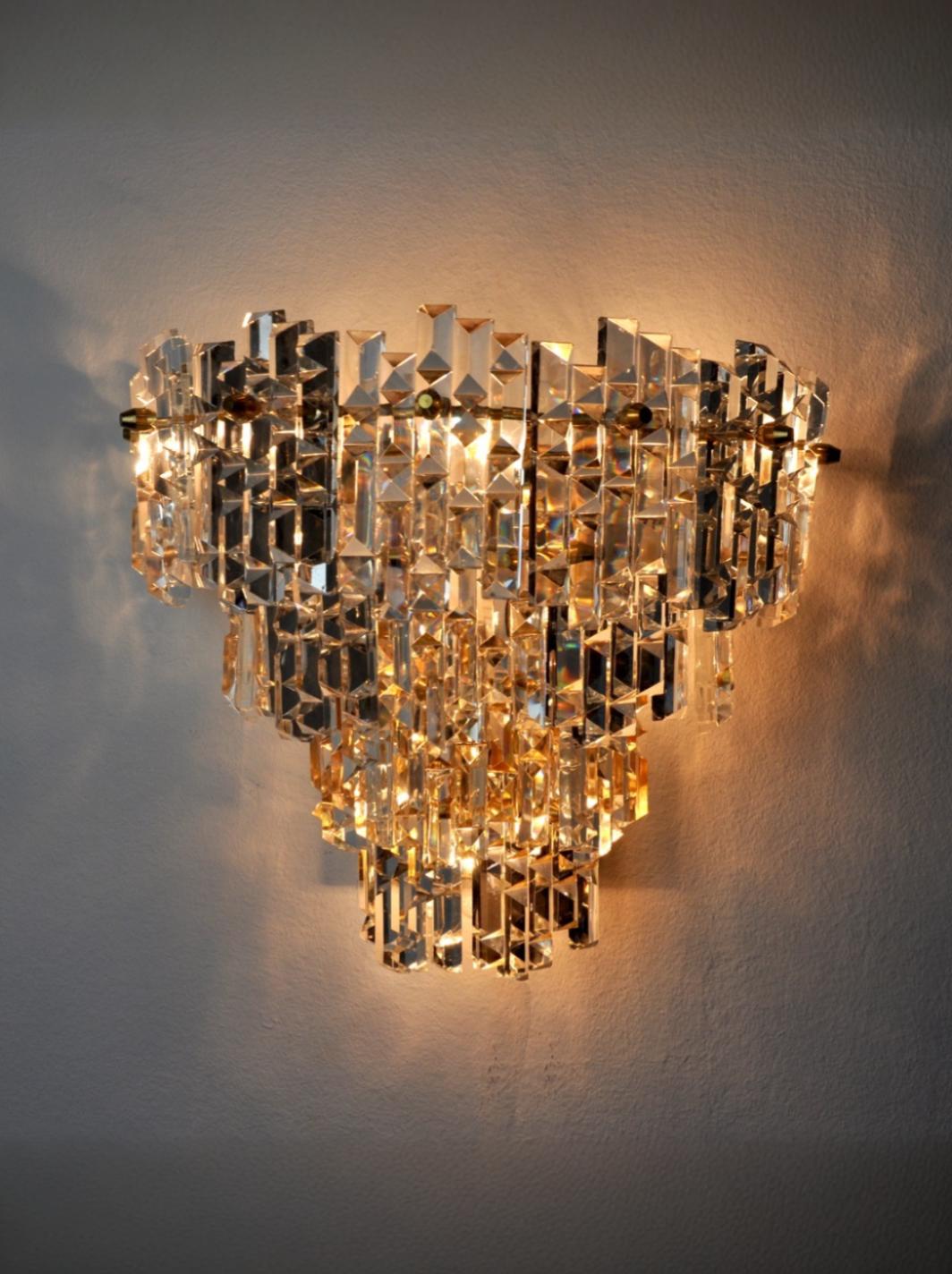 Wall lamp Kinkeldey 3 levels Germany 1970