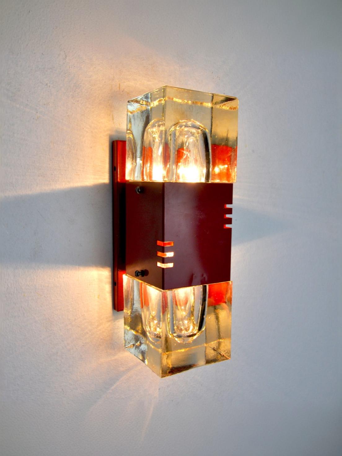 Wall lamp from Sciolari Murano glass Italy 1970