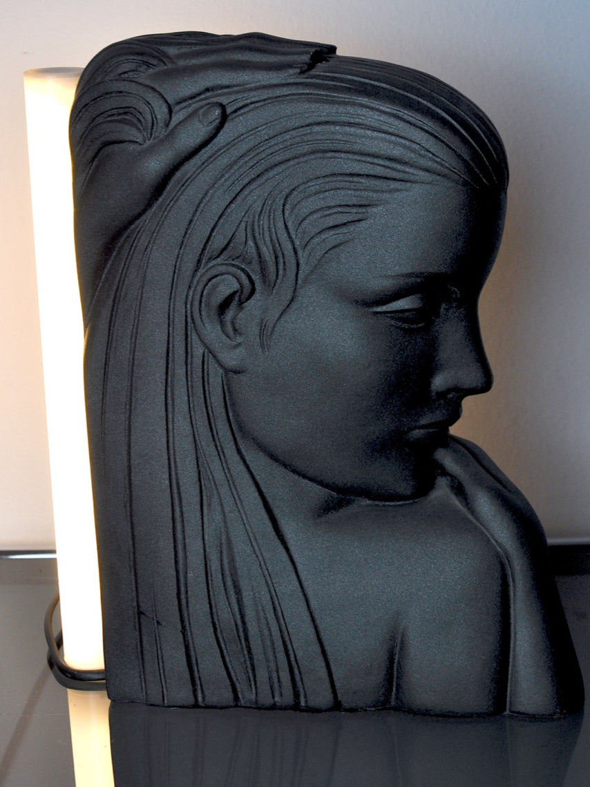 Woman Bust Table Lamp, France, 1970