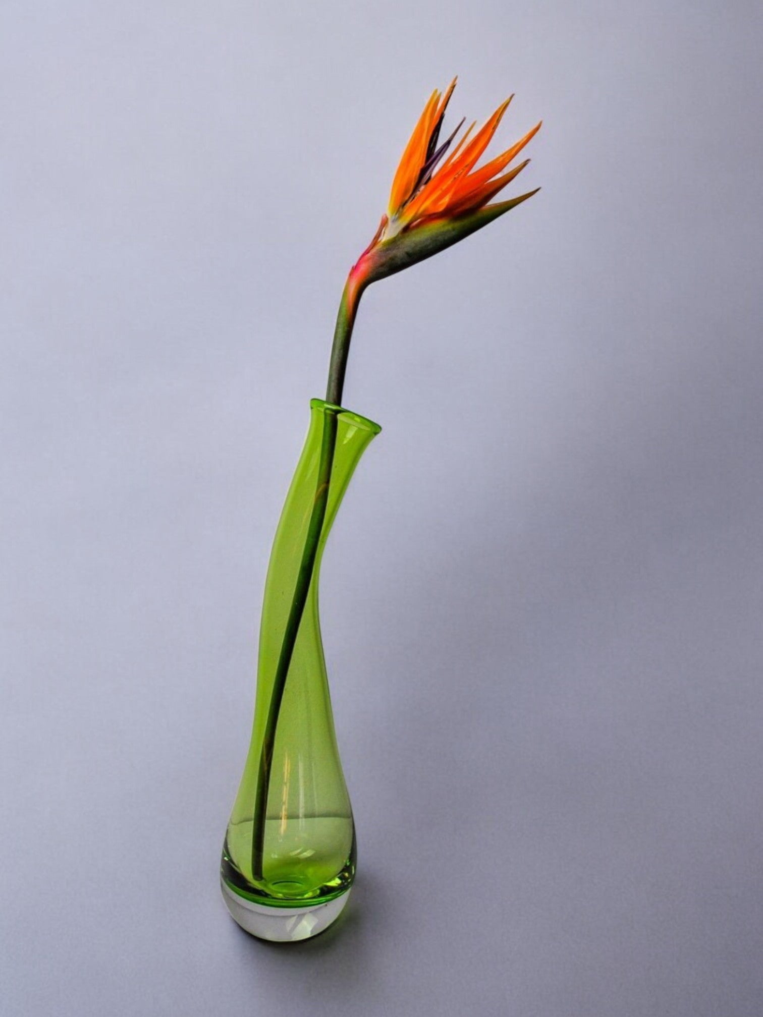 Green sommerso vase XL by seguso, Italy, 1970