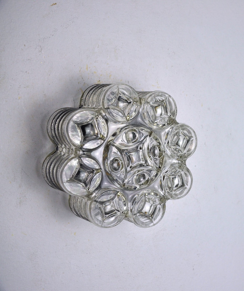Willa wall lamp, geometric glass, Germany, 1960s