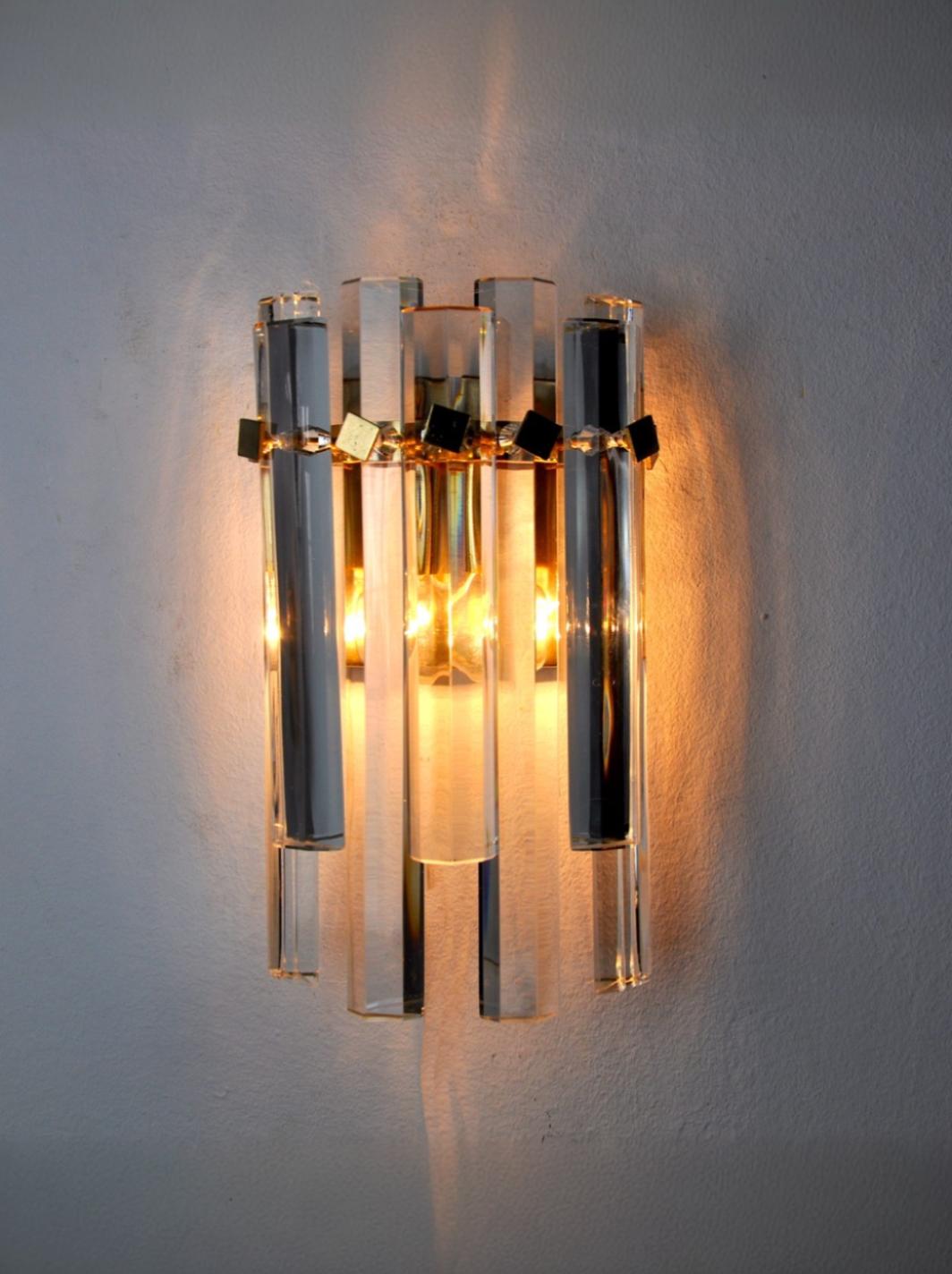 Venini wall lamp for Carmer, Italy, 1970s