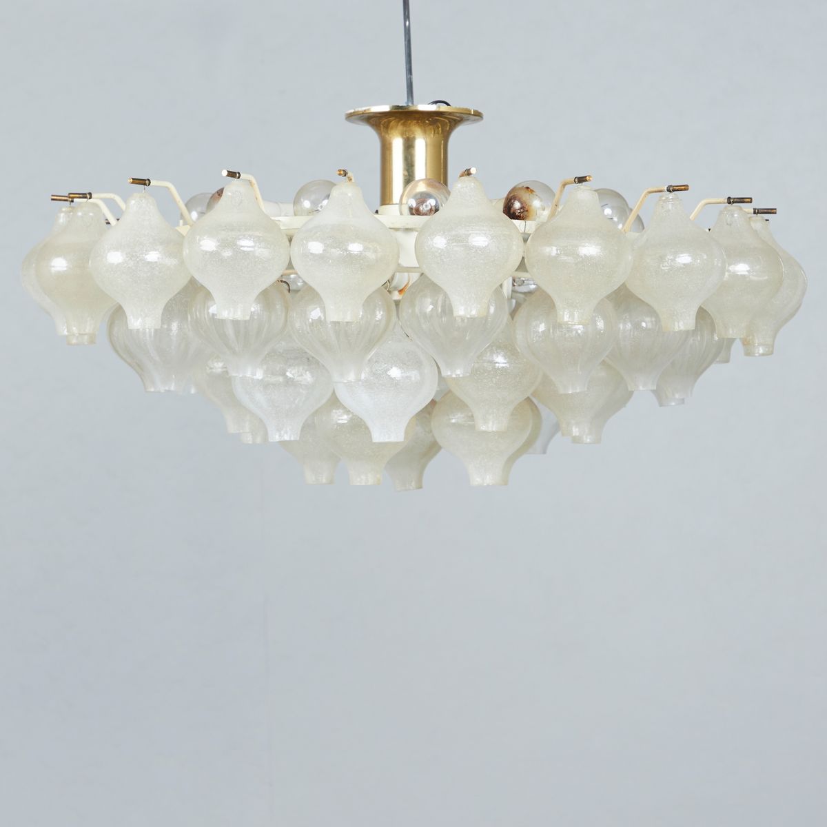 Kalmar Lighting: 1970s Austrian Ice Glass Lighting Treasures