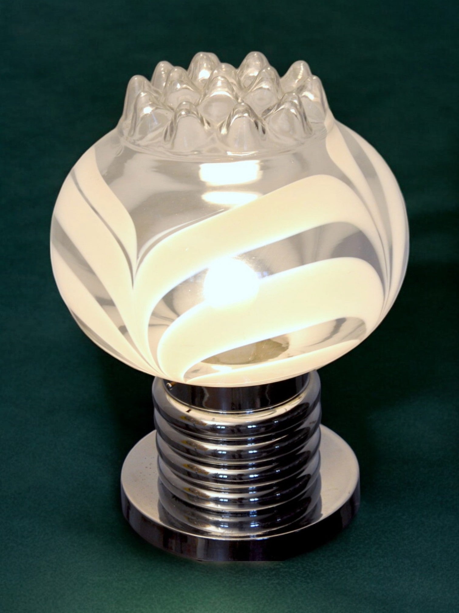 Toni Zuccheri Murano glass lamp Italy 1970