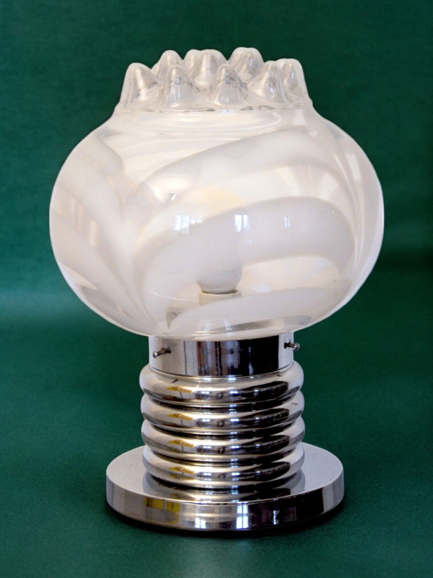Toni Zuccheri Murano glass lamp Italy 1970