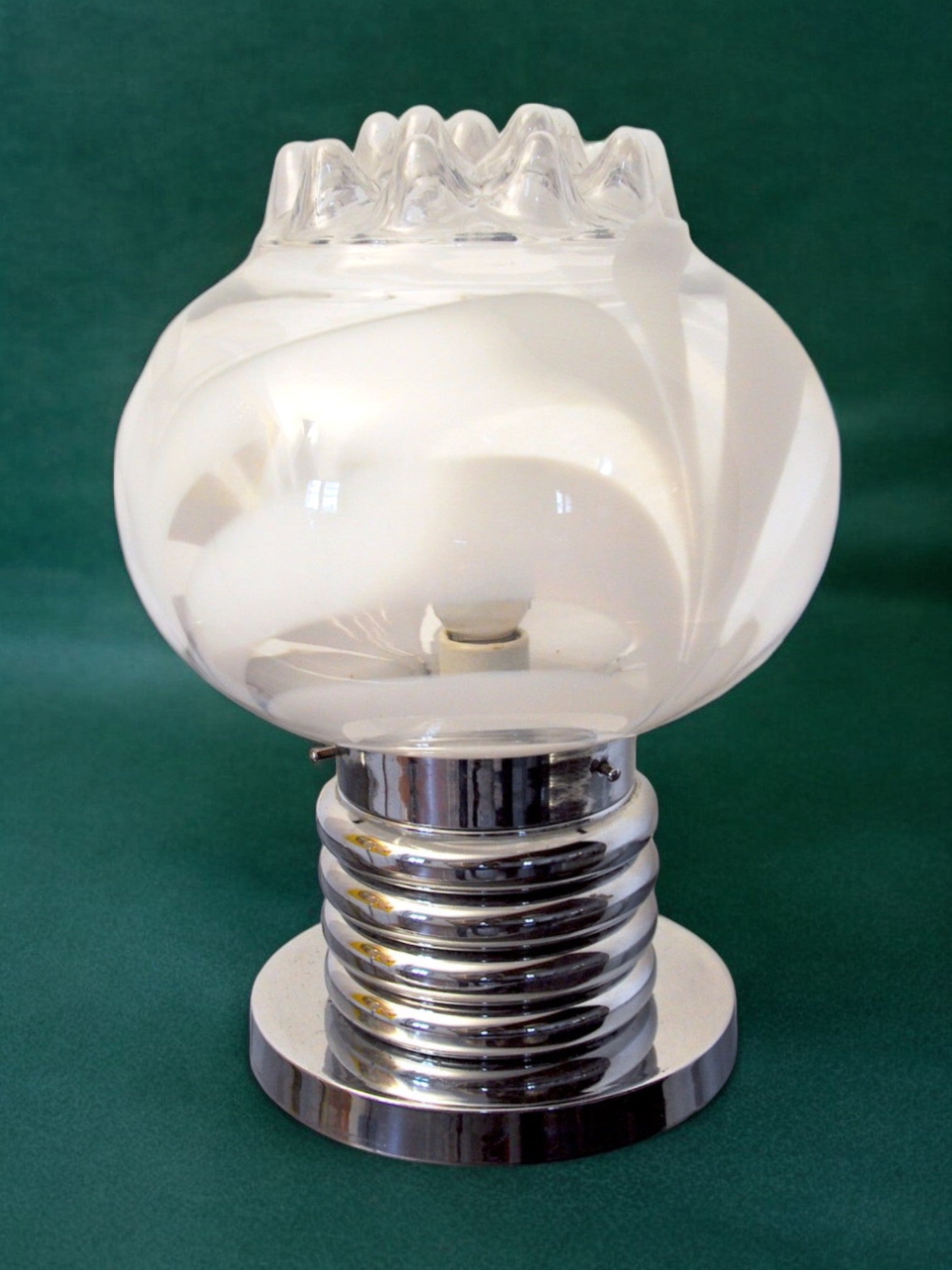 Toni Zuccheri Murano glass lamp Italy 1970
