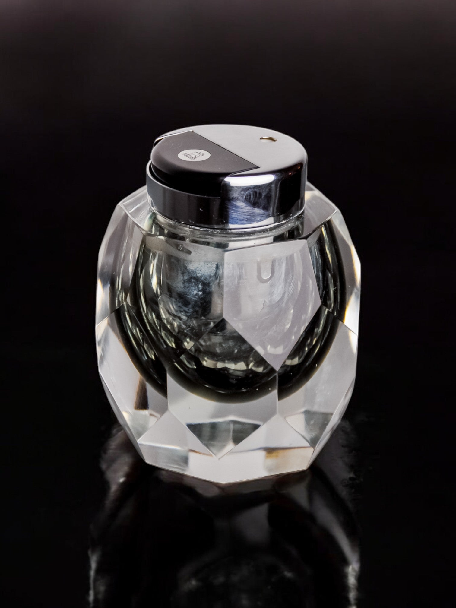 Faceted Sommerso Lighter by Seguso, Murano, Italy, 1970's