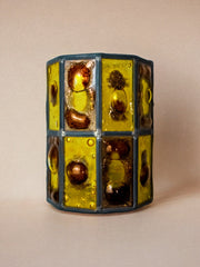 Brutalist wall lamp by Felipe Derflingher for Feders, blown glass, 1960, Mexico