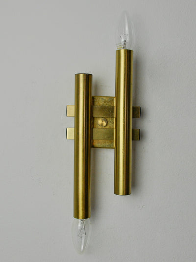 Tubular wall lamp by Maison Sciolari, 2 lights, Italy, 1970