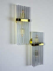 Pair of wall lights from Sciolari for Lightolier, Circa 1970's, Italy