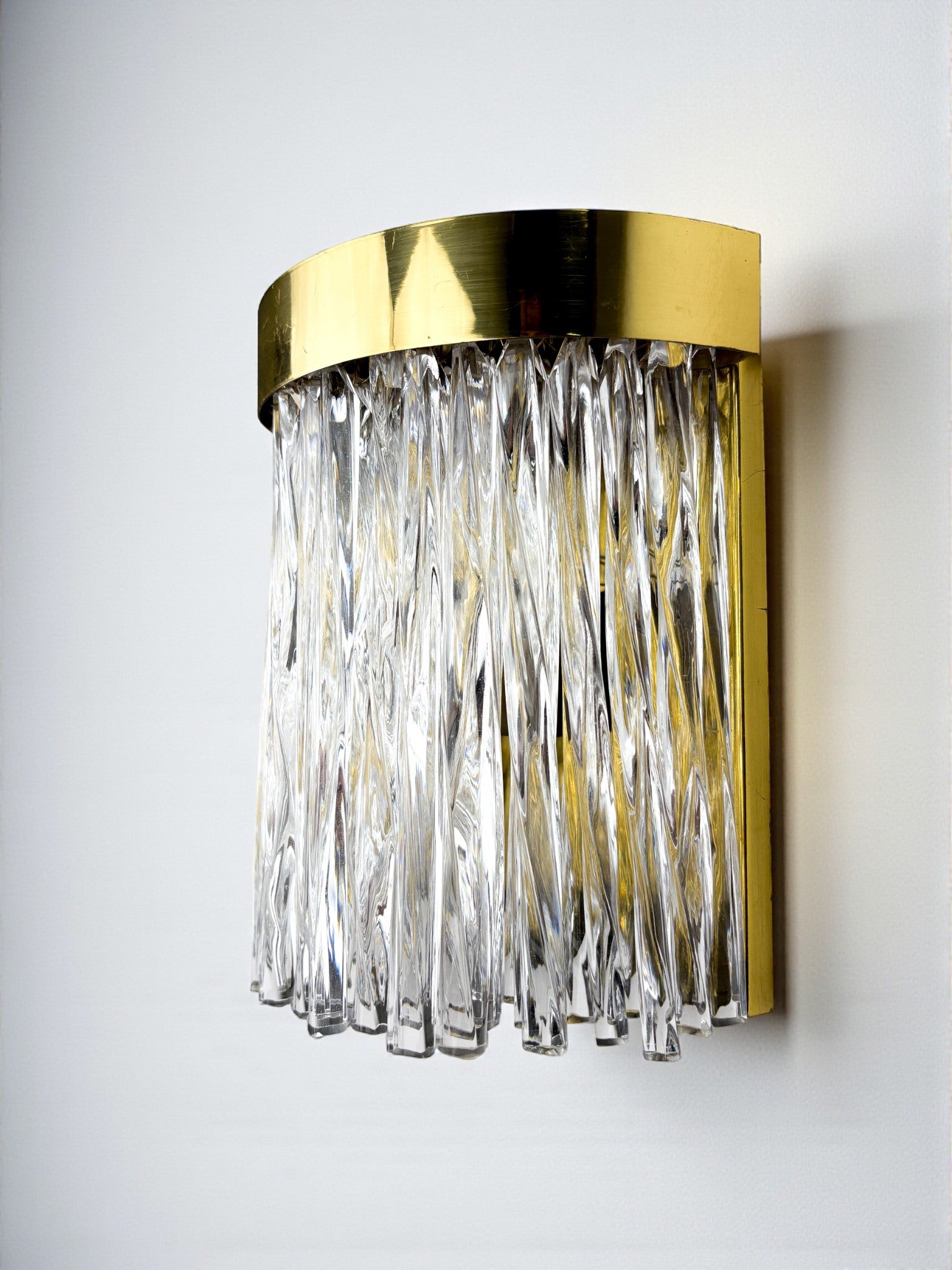 Cascade wall light by Venini, murano glass, italy, 1970