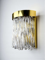 Cascade wall light by Venini, murano glass, italy, 1970