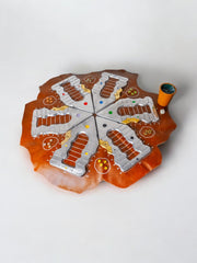 Brutalist Parcheesi game by Art3, Bronze & Aluminium, Spain, 19670's