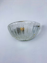 Shell-shaped Rugiada Murano Glass Wall Sconce, Italy, 1970's