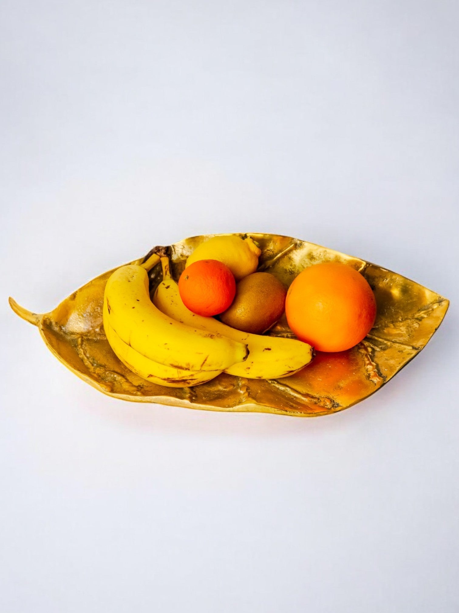 Brutalist Leaf Tray by David Marshall in bronze, 1980s