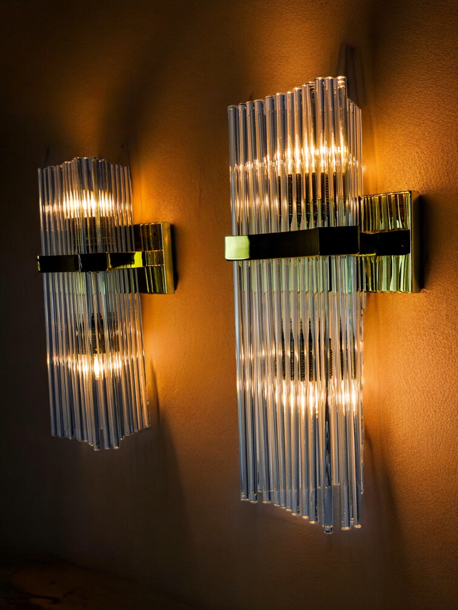 Pair of Sciolari sconces for Lightolier, Italy, 1970