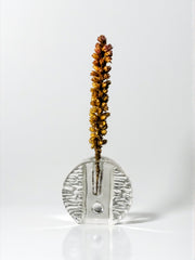 Walther Glass Bullseye Vase by Heiner Düsterhaus, Germany, 1970's